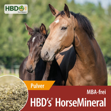 HBD’s® HorseMineral MBA-frei (melasse-, bierhefe- und apfeltresterfrei) Pulver